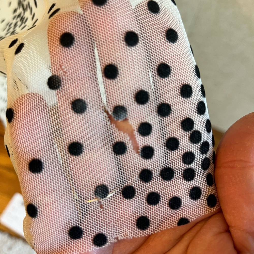 BCBG MaxAzria Black White polka dot cocktail dress - Size 10 - Picture 8 of 12
